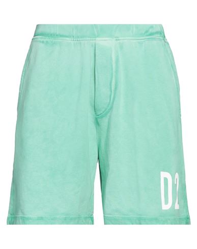 Dsquared2 Man Shorts & Bermuda Shorts Light Green Size M Cotton
