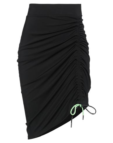 KARL LAGERFELD KARL LAGERFELD WOMAN MIDI SKIRT BLACK SIZE S VISCOSE, POLYAMIDE, ELASTANE 