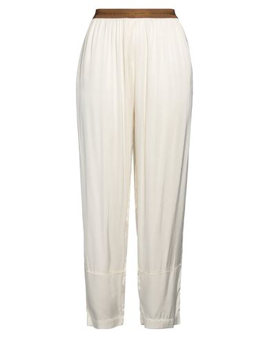 Alessia Santi Woman Pants Cream Size 8 Viscose, Elastane In White