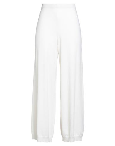 Antonelli Woman Pants Cream Size L Wool, Silk, Cashmere In White