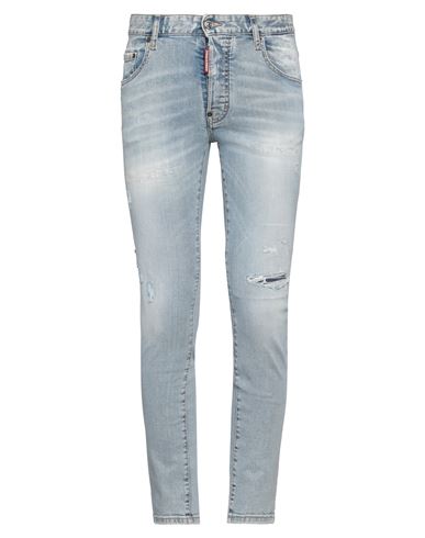 Dsquared2 Man Jeans Blue Size 36 Cotton, Elastane In Blue