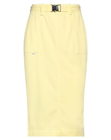 Jijil Woman Midi Skirt Yellow Size 4 Cotton, Polyester In Yellow