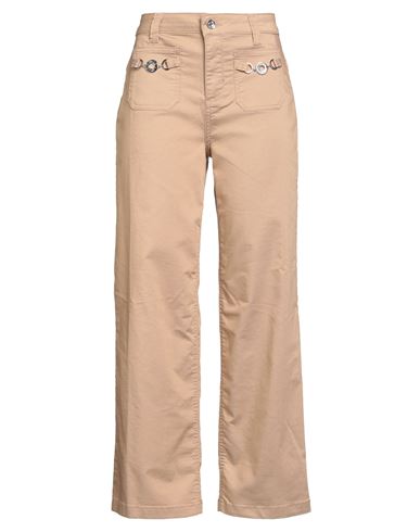 Liu •jo Woman Pants Camel Size 28 Cotton, Polyester, Elastane In Sand