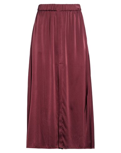 Forte Forte Forte_forte Woman Midi Skirt Chocolate Brown Size 3 Silk, Elastane
