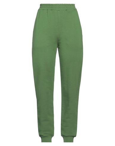 Dondup Woman Pants Green Size M Cotton, Elastane