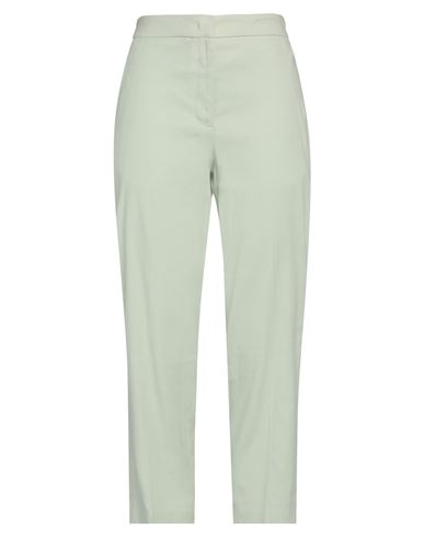 Seventy Venezia Woman Pants Light Green Size 12 Linen, Cotton, Elastane