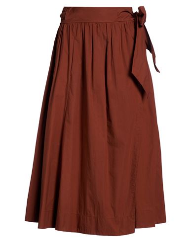 Forte Forte Forte_forte Woman Midi Skirt Brown Size 1 Cotton