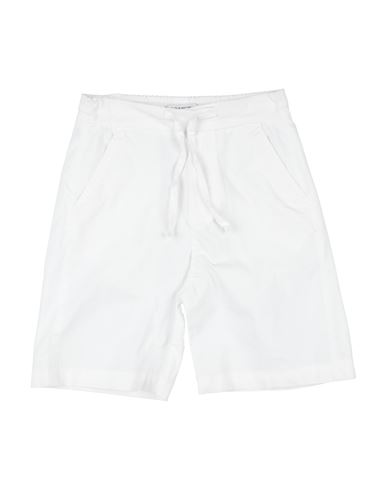 PAOLO PECORA PAOLO PECORA TODDLER BOY SHORTS & BERMUDA SHORTS WHITE SIZE 6 COTTON, ELASTANE 