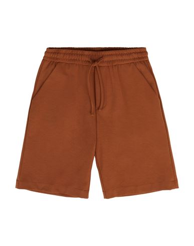 Paolo Pecora Toddler Boy Shorts & Bermuda Shorts Brown Size 4 Cotton, Polyamide, Elastane In Brown
