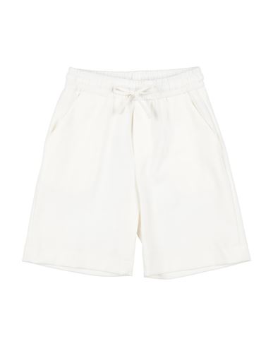 Paolo Pecora Toddler Boy Shorts & Bermuda Shorts Off White Size 4 Cotton, Polyamide, Elastane In Off White