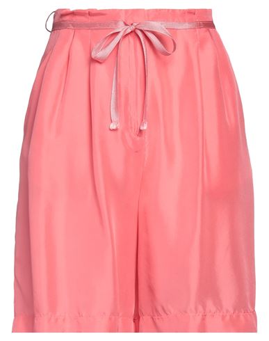 Forte Forte Forte_forte Woman Shorts & Bermuda Shorts Coral Size 3 Silk In Red