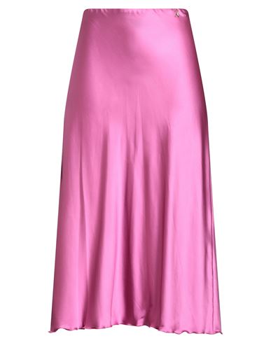 Patrizia Pepe Woman Midi Skirt Fuchsia Size 8 Viscose, Polyamide, Elastane In Pink