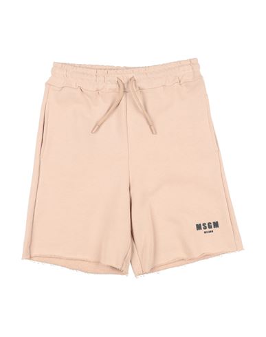Msgm Toddler Boy Shorts & Bermuda Shorts Sand Size 6 Cotton In Beige