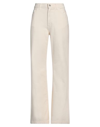 Shop Haveone Woman Pants Ivory Size L Cotton In White
