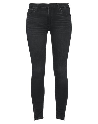 Ag Jeans Woman Jeans Black Size 26 Cotton, Recycled Polyester, Modal, Elastane, Polyester In Black
