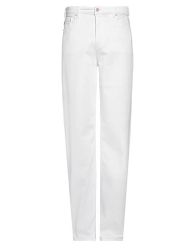 Ag Jeans Man Jeans White Size 31 Cotton, Lyocell, Polyester, Elastane In White