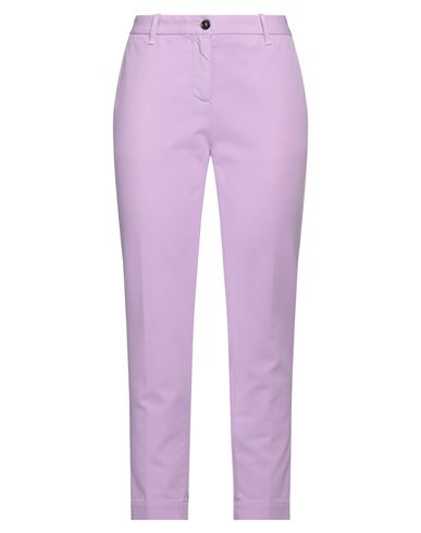 Nine In The Morning Woman Pants Lilac Size 29 Cotton, Elastane In Purple