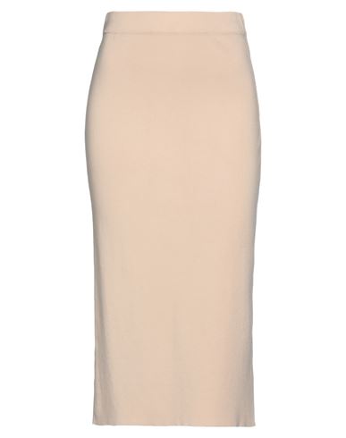 Vicolo Woman Midi Skirt Light Brown Size Onesize Viscose, Polyester In Beige