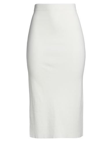 Vicolo Woman Midi Skirt Ivory Size Onesize Viscose, Polyester In White