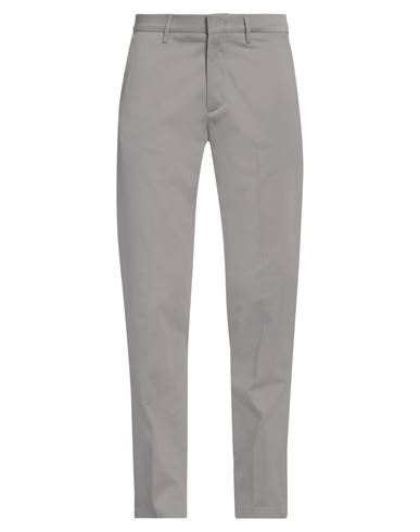 Dunhill Man Pants Grey Size 32 Cotton, Mulberry Silk, Elastane In Grey