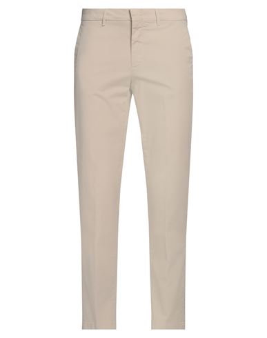 Dunhill Man Pants Beige Size 38 Cotton, Elastane In White