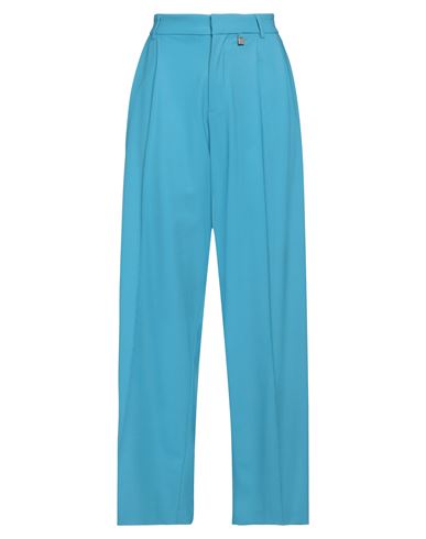 Giuseppe Di Morabito Woman Pants Azure Size 10 Virgin Wool, Elastane In Blue