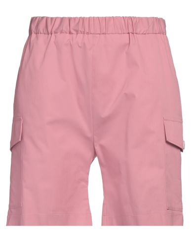 Brian Dales Man Shorts & Bermuda Shorts Pink Size 34 Cotton, Polyamide, Elastane In Pink