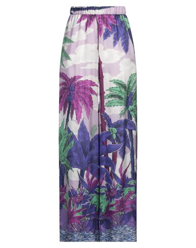 P.a.r.o.s.h Tropical Print Trousers In Purple