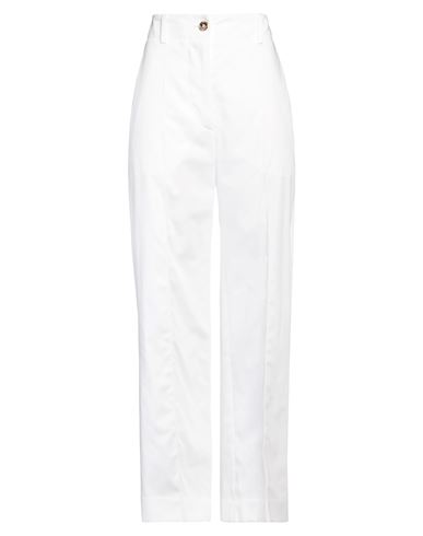 Patou Woman Pants White Size 2 Cotton In White
