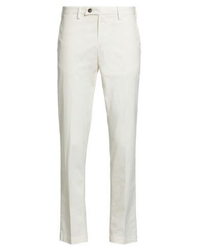Devore Incipit Man Pants Ivory Size 28 Cotton, Elastane In White