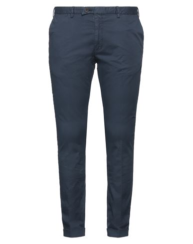 Devore Incipit Man Pants Navy Size 38 Cotton, Elastane In Navy