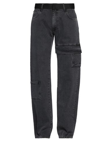 Alyx 1017  9sm Man Jeans Charcoal Size M Polyester, Cotton, Polyamide In Grey