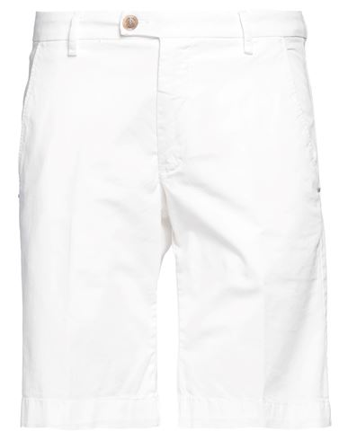 Entre Amis Man Shorts & Bermuda Shorts White Size 33 Cotton, Elastane In White