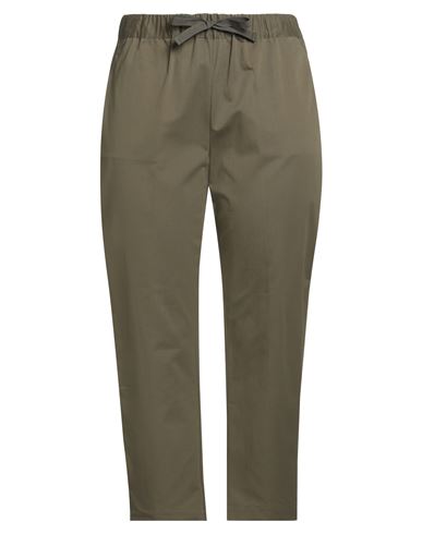Semicouture Woman Pants Military Green Size 10 Cotton