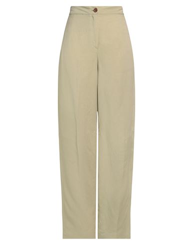 Erika Cavallini Woman Pants Sage Green Size 8 Viscose, Linen In Green