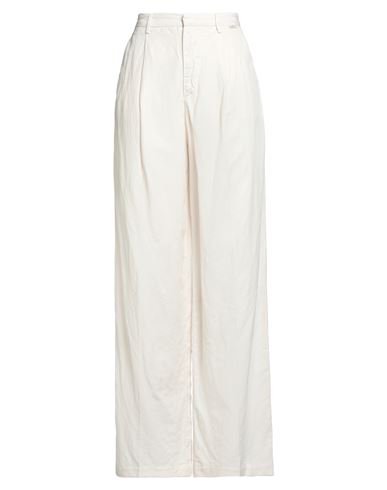 Roy Rogers Roÿ Roger's Woman Pants Cream Size 28 Lyocell, Linen, Cotton