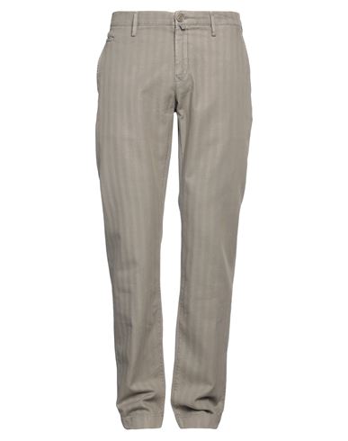 Jacob Cohёn Man Pants Grey Size 34 Cotton, Linen, Elastane, Polyester
