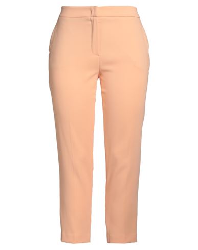 Clips Woman Pants Apricot Size 12 Viscose, Polyester, Elastane In Orange