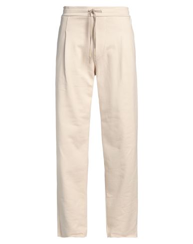 A Paper Kid Man Pants Ivory Size L Cotton In White