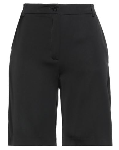 Patrizia Pepe Woman Shorts & Bermuda Shorts Black Size 8 Viscose