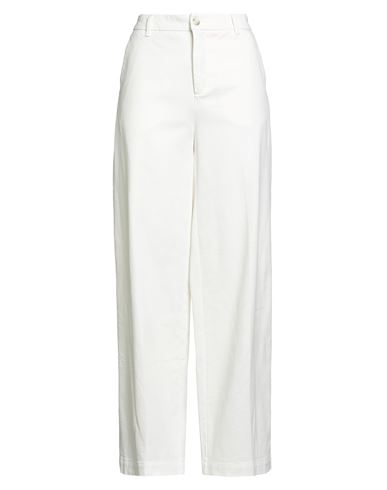 True Avenue Woman Pants Ivory Size 28 Cotton, Elastane