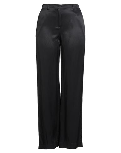 Myths Woman Pants Black Size 10 Viscose, Linen