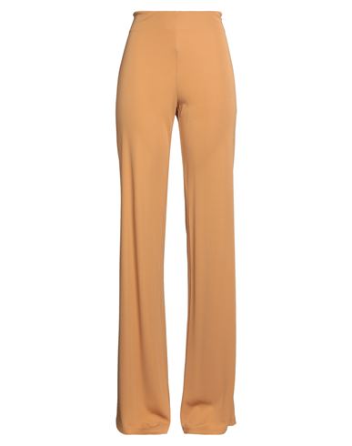 Alberta Ferretti Woman Pants Camel Size 8 Viscose In Brown