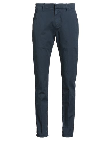 Dondup Man Pants Navy Size 29 Cotton, Elastane In Blue