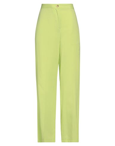 Vicolo Woman Pants Light Green Size L Viscose, Linen In Green