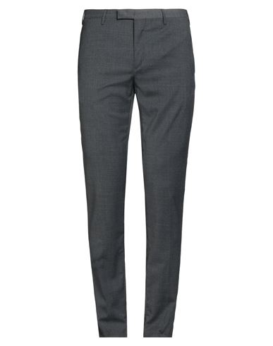 Pt Torino Man Pants Lead Size 44 Polyester, Wool, Elastane In Gray