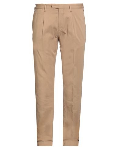 Devore Incipit Man Pants Light Brown Size 38 Cotton, Silk, Elastane In Brown