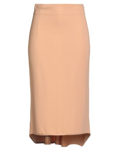 Ermanno Scervino Woman Midi Skirt Camel Size 4 Viscose, Acetate, Lycra In Brown
