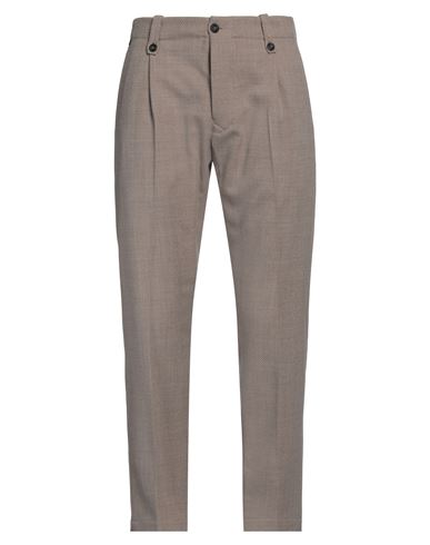 MESSAGERIE MESSAGERIE MAN PANTS BEIGE SIZE 34 VIRGIN WOOL, COTTON 