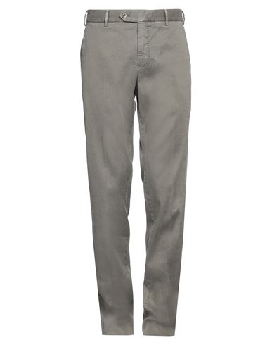 Pt Torino Man Pants Grey Size 38 Linen, Cotton, Elastane